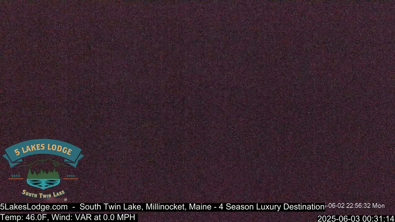South Twin Lake, Mount  Katahdin, Live Cam - Maine, USA 