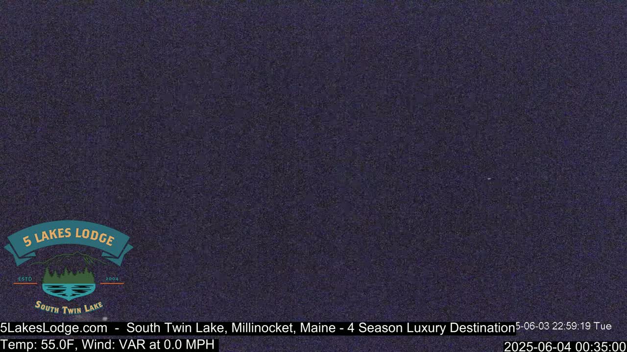 South Twin Lake, Mount  Katahdin, Live Cam - Maine, USA 