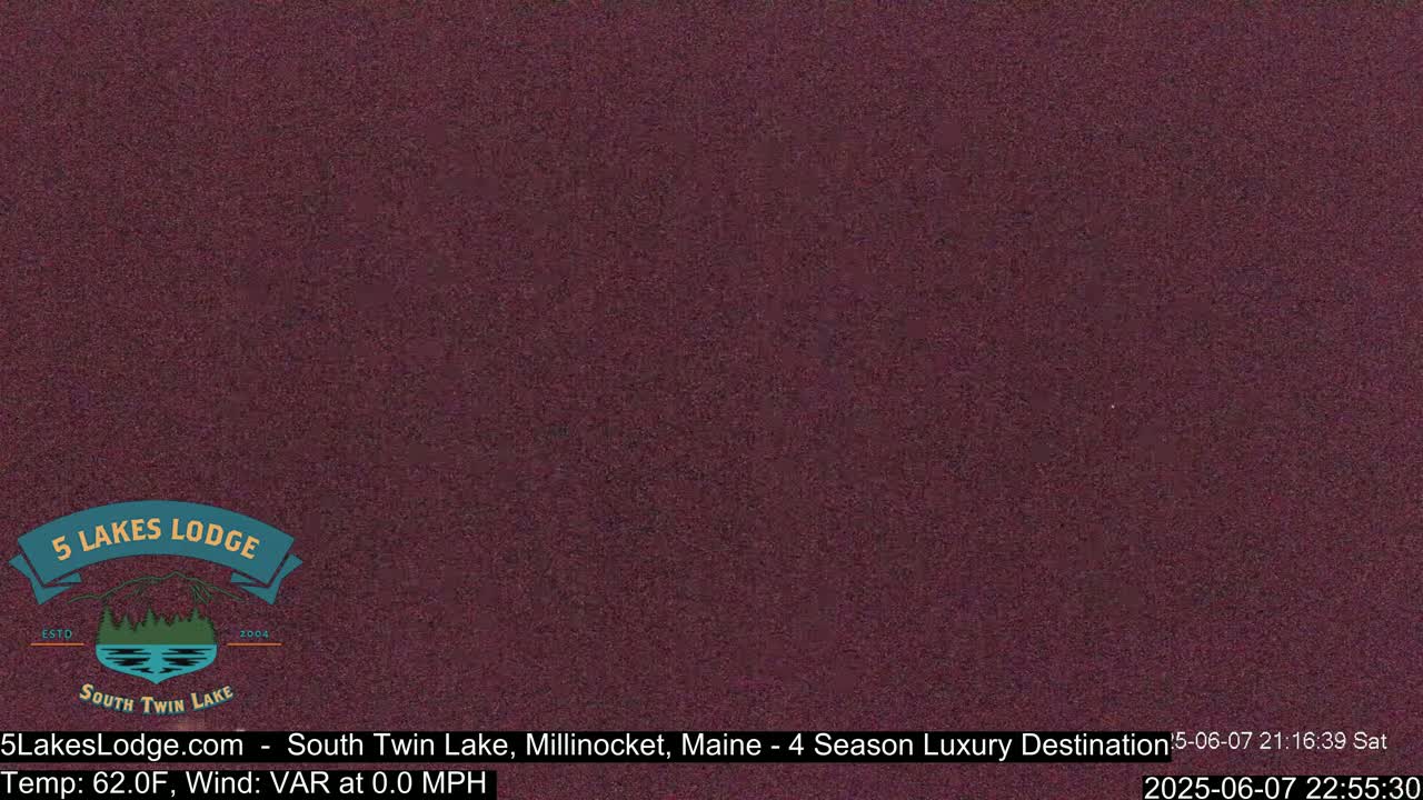 South Twin Lake, Mount  Katahdin, Live Cam - Maine, USA 