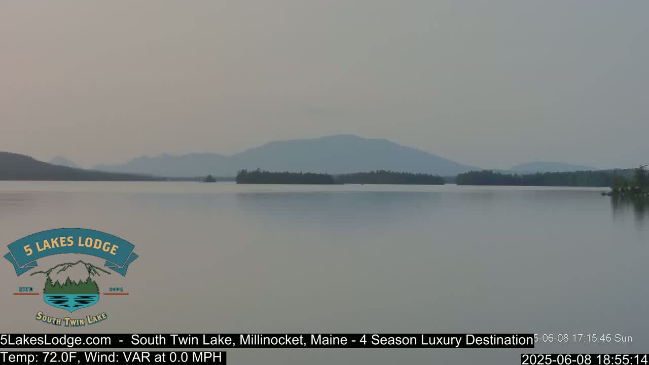 South Twin Lake, Mount  Katahdin, Live Cam - Maine, USA 