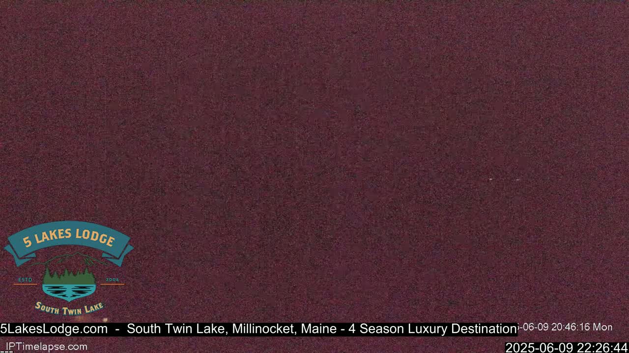 South Twin Lake, Mount  Katahdin, Live Cam - Maine, USA 