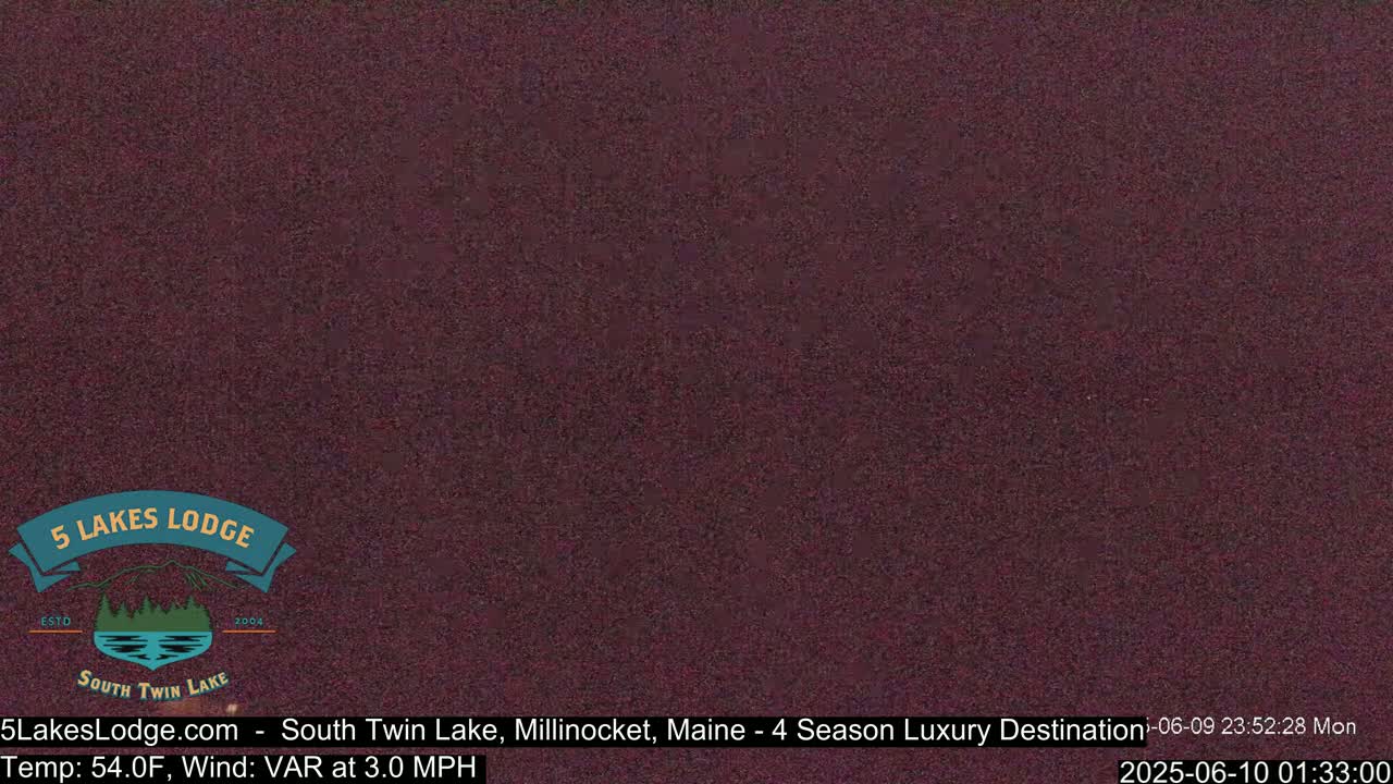 South Twin Lake, Mount  Katahdin, Live Cam - Maine, USA 