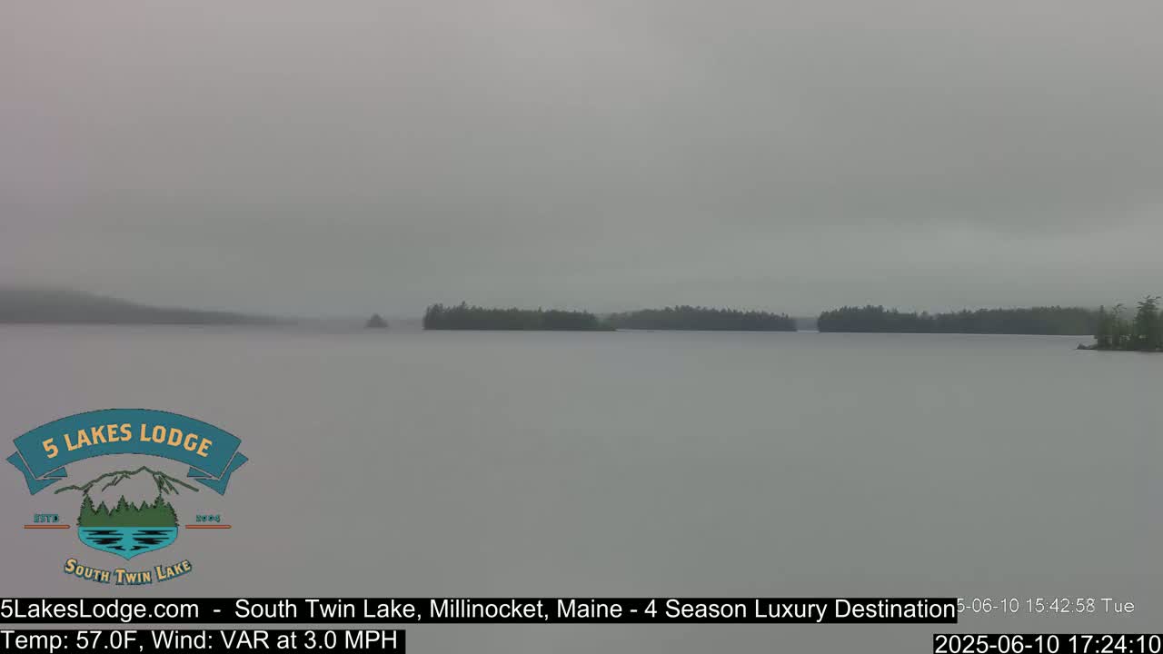 South Twin Lake, Mount  Katahdin, Live Cam - Maine, USA 