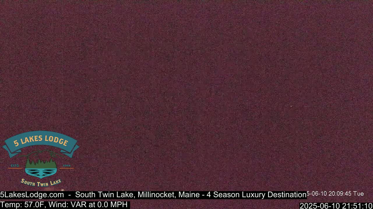 South Twin Lake, Mount  Katahdin, Live Cam - Maine, USA 