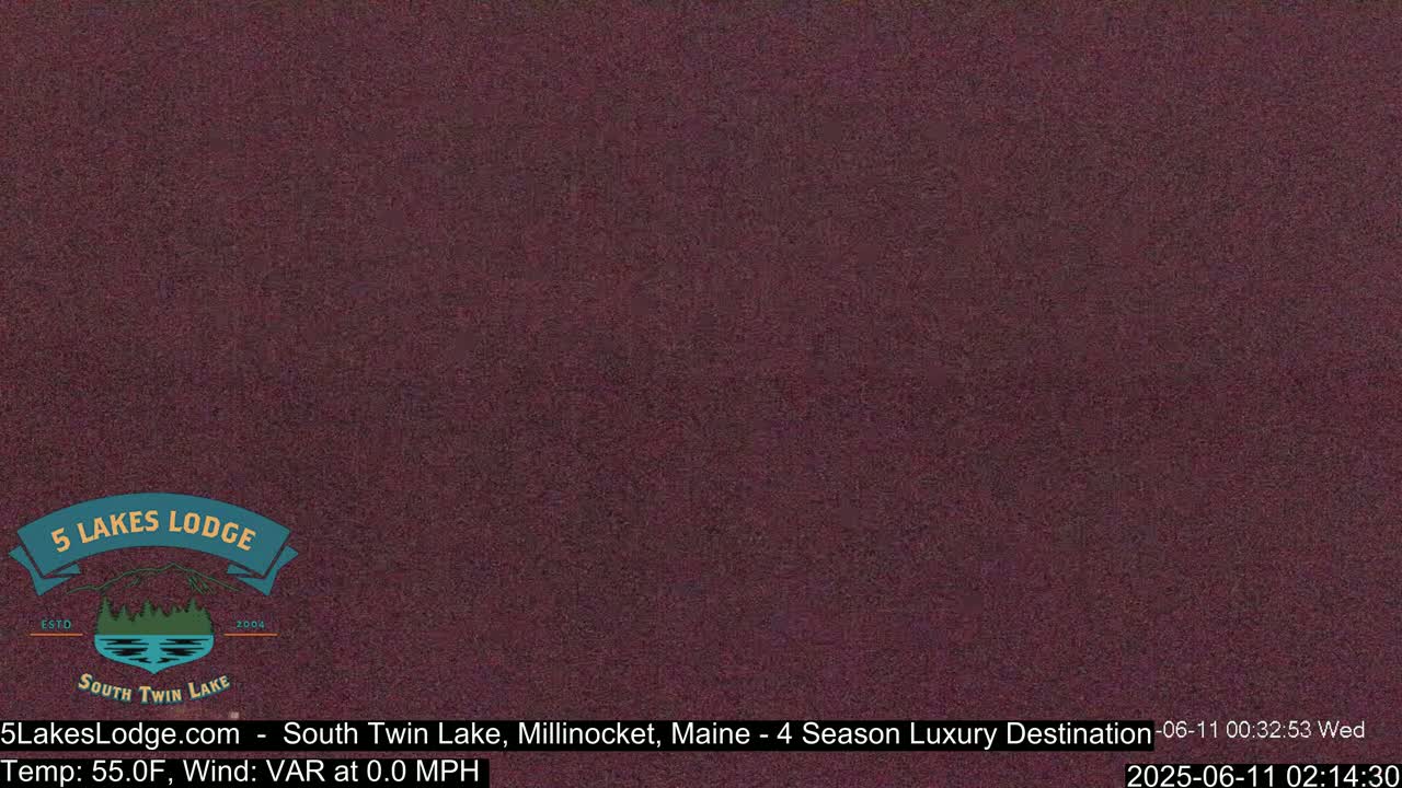 South Twin Lake, Mount  Katahdin, Live Cam - Maine, USA 