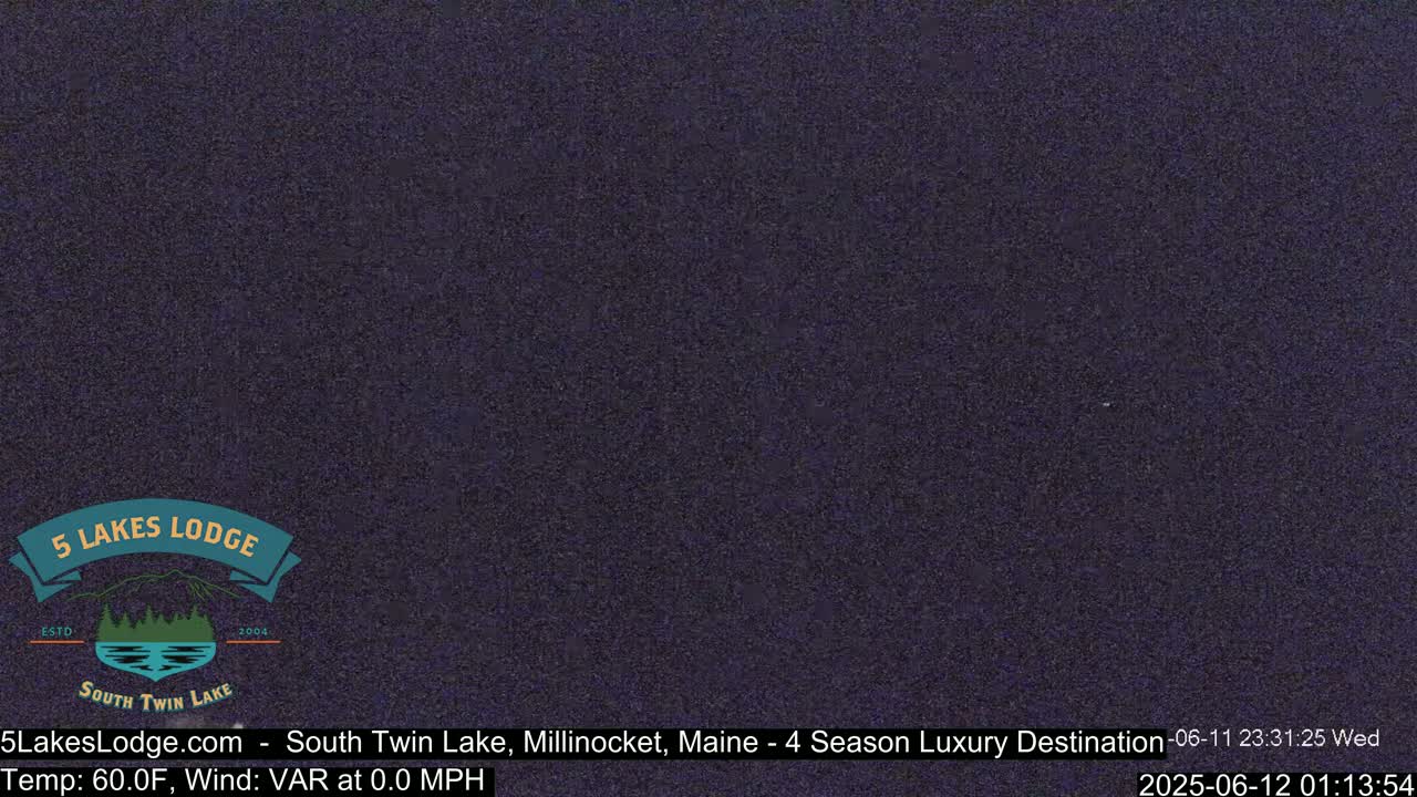 South Twin Lake, Mount  Katahdin, Live Cam - Maine, USA 
