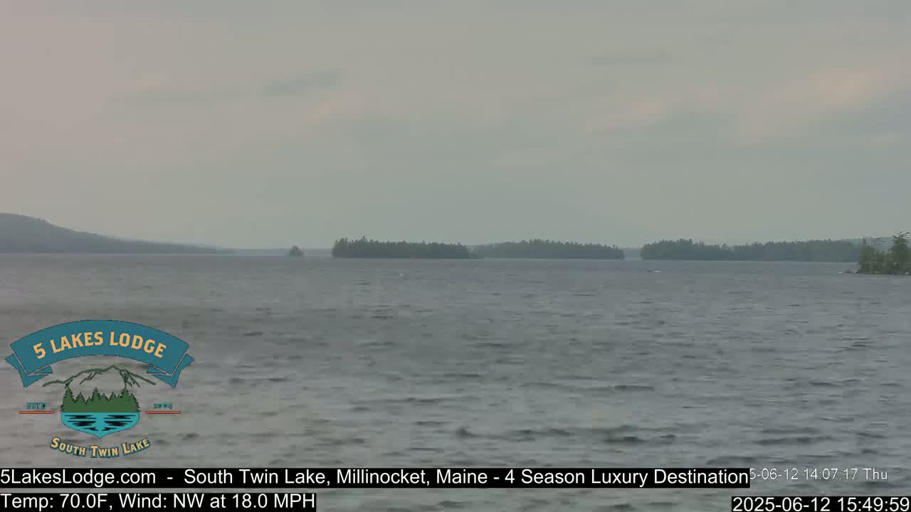 South Twin Lake, Mount  Katahdin, Live Cam - Maine, USA 