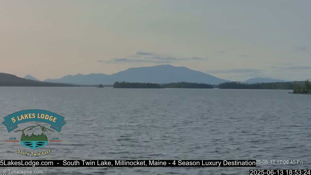 South Twin Lake, Mount  Katahdin, Live Cam - Maine, USA 