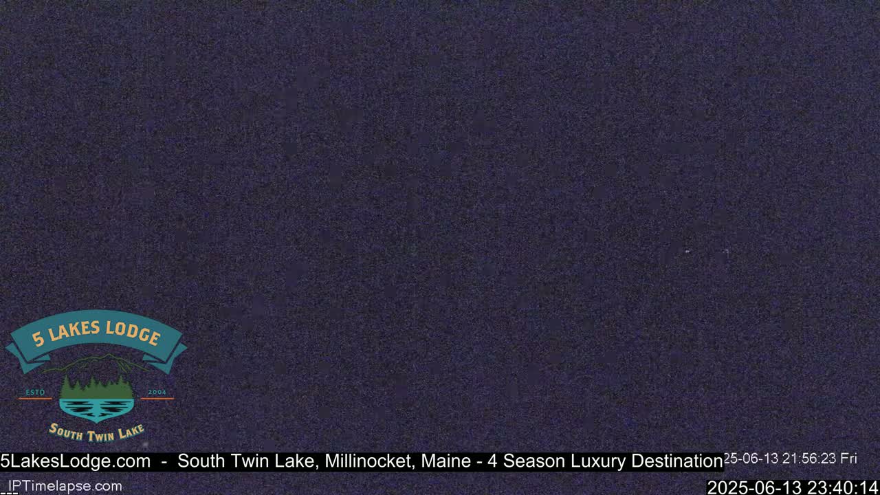 South Twin Lake, Mount  Katahdin, Live Cam - Maine, USA 