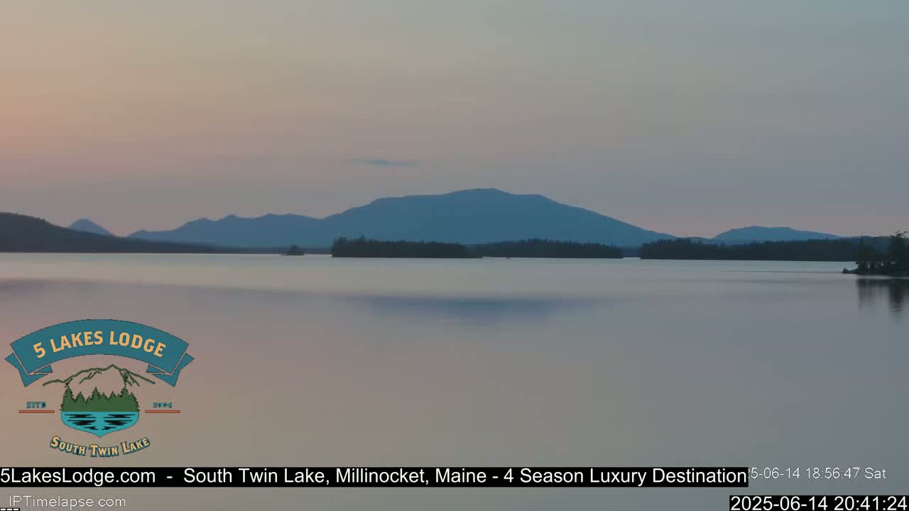 South Twin Lake, Mount  Katahdin, Live Cam - Maine, USA 
