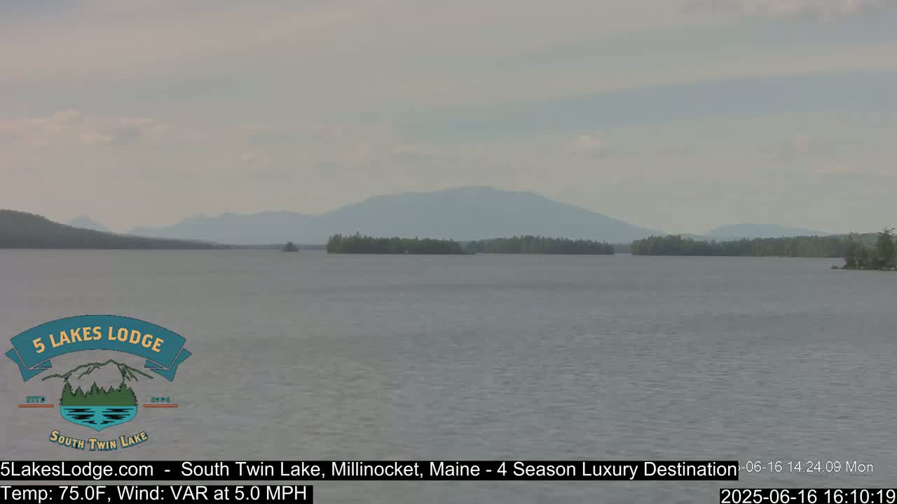 South Twin Lake, Mount  Katahdin, Live Cam - Maine, USA 
