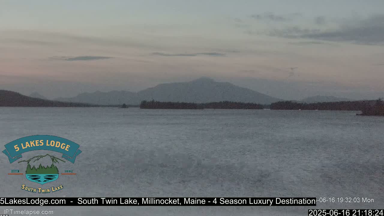 South Twin Lake, Mount  Katahdin, Live Cam - Maine, USA 