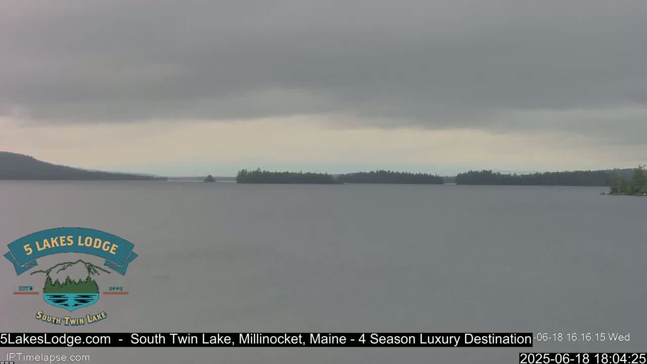 South Twin Lake, Mount  Katahdin, Live Cam - Maine, USA 