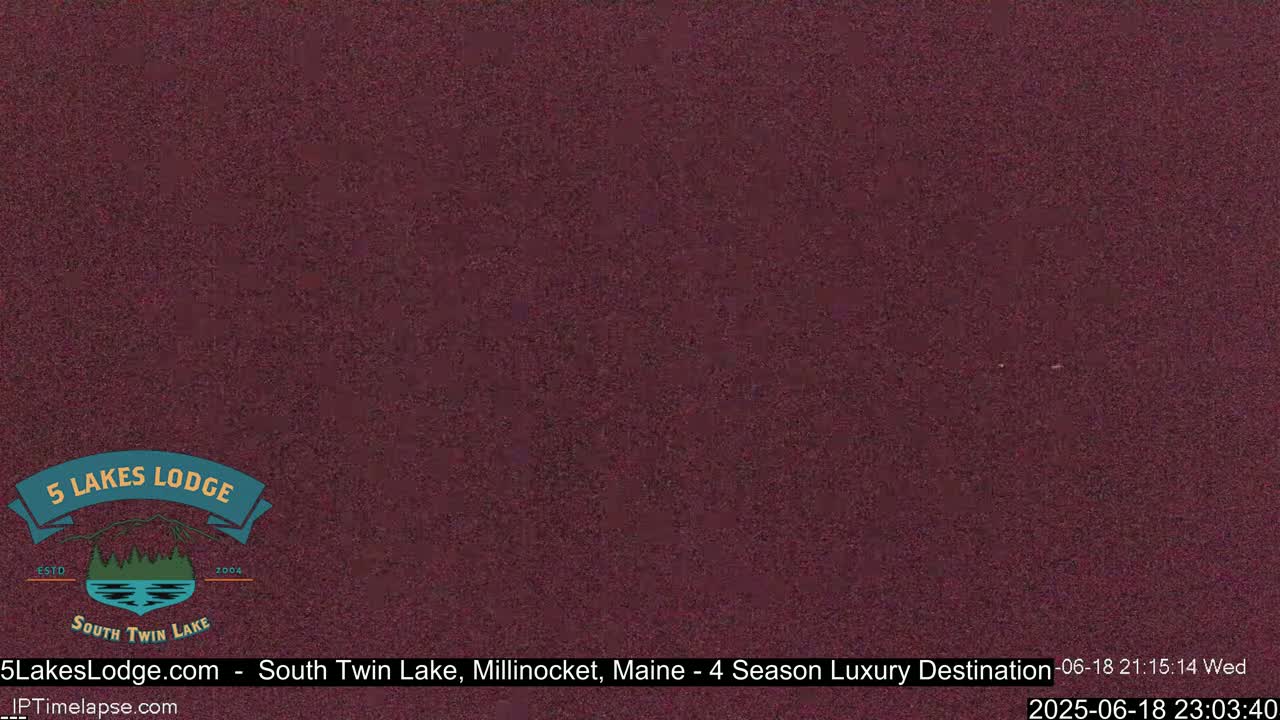 South Twin Lake, Mount  Katahdin, Live Cam - Maine, USA 