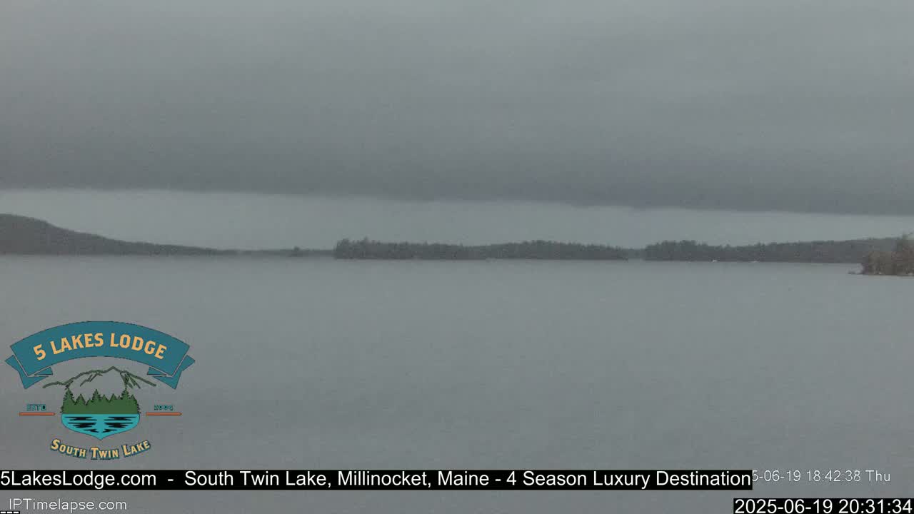 South Twin Lake, Mount  Katahdin, Live Cam - Maine, USA 