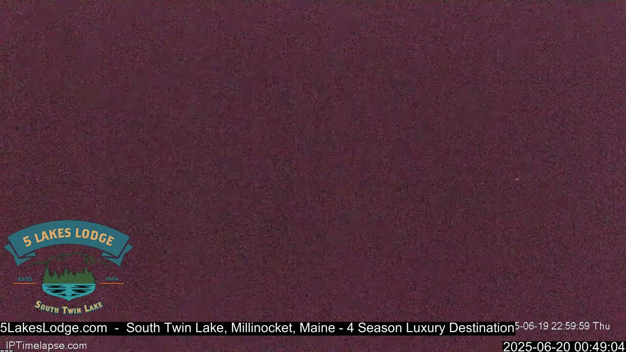 South Twin Lake, Mount  Katahdin, Live Cam - Maine, USA 