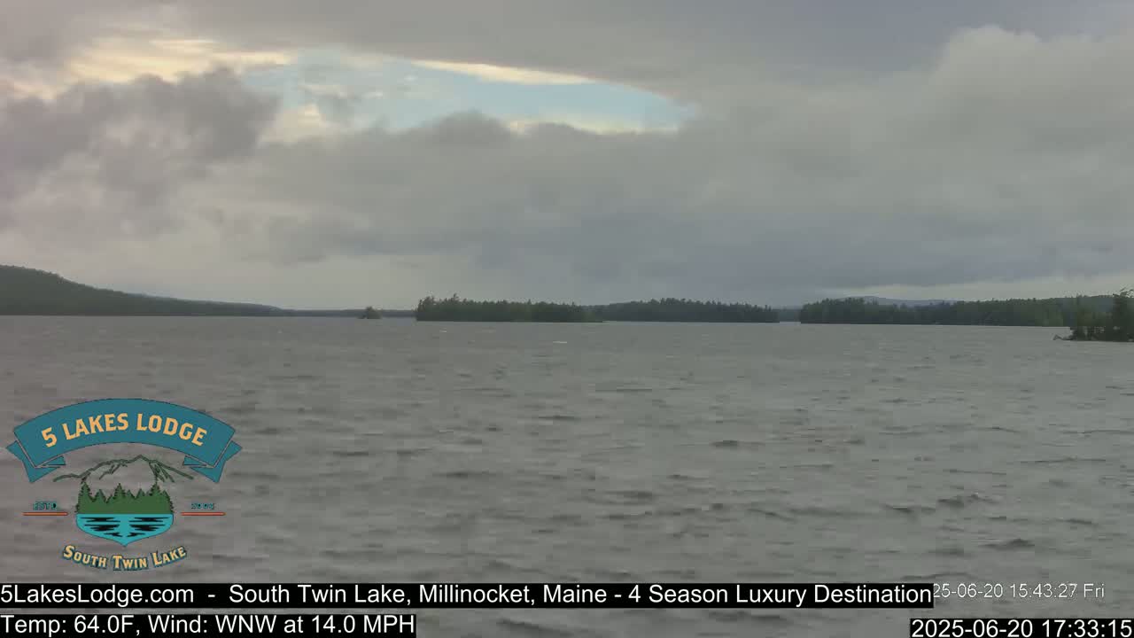 South Twin Lake, Mount  Katahdin, Live Cam - Maine, USA 