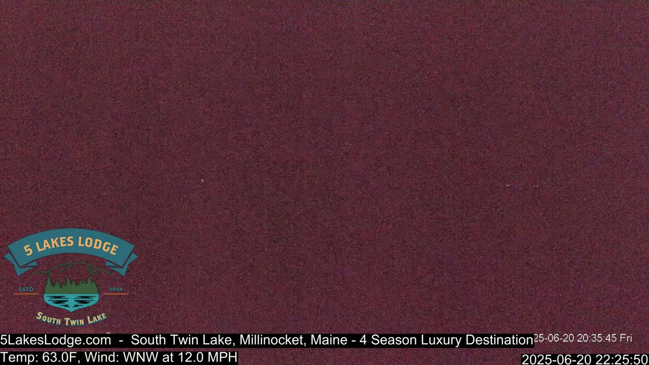 South Twin Lake, Mount  Katahdin, Live Cam - Maine, USA 