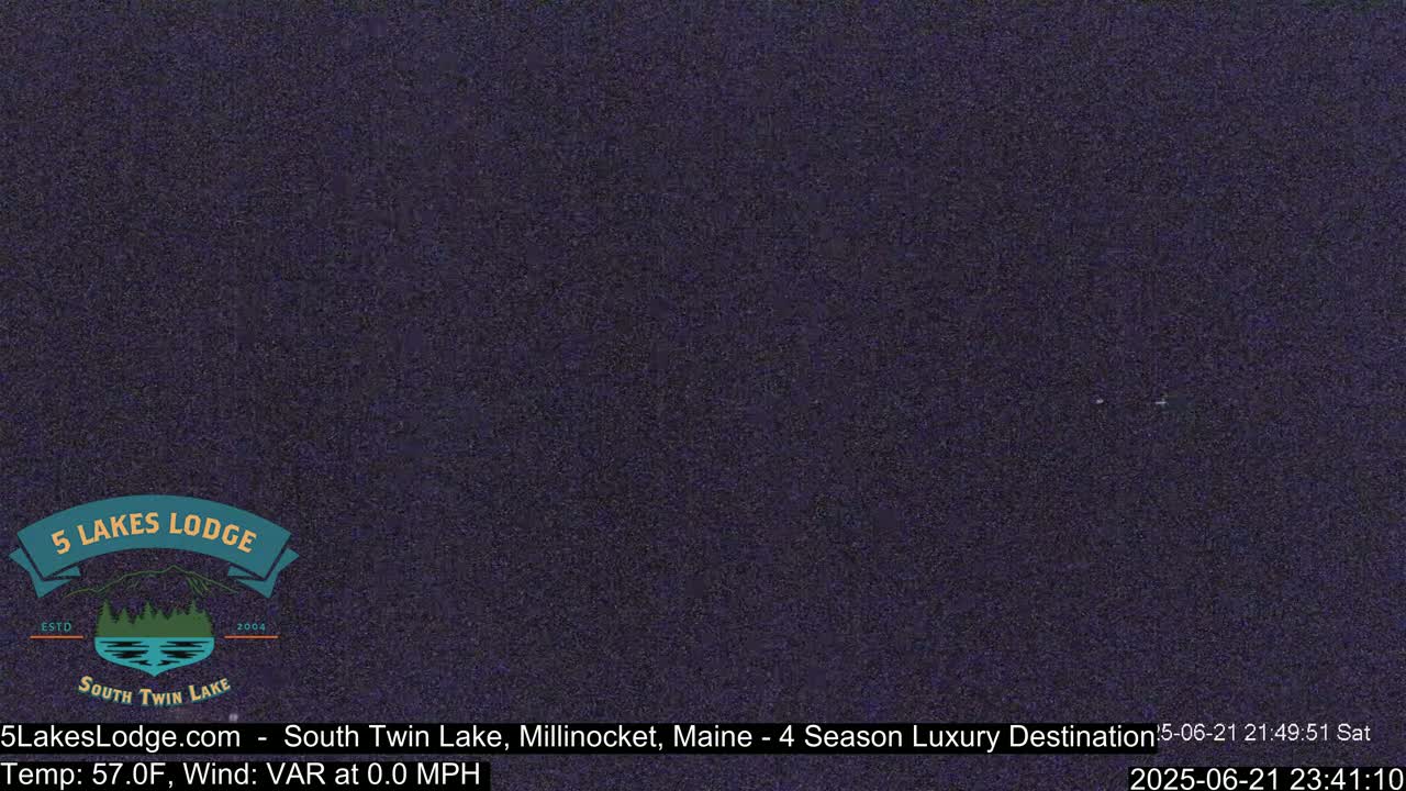 South Twin Lake, Mount  Katahdin, Live Cam - Maine, USA 