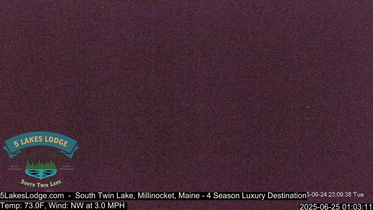 South Twin Lake, Mount  Katahdin, Live Cam - Maine, USA 