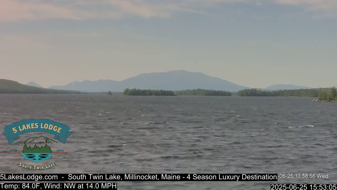 South Twin Lake, Mount  Katahdin, Live Cam - Maine, USA 