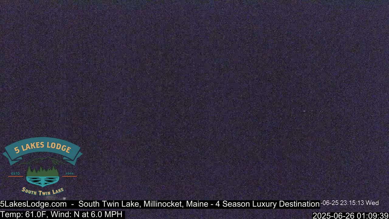 South Twin Lake, Mount  Katahdin, Live Cam - Maine, USA 