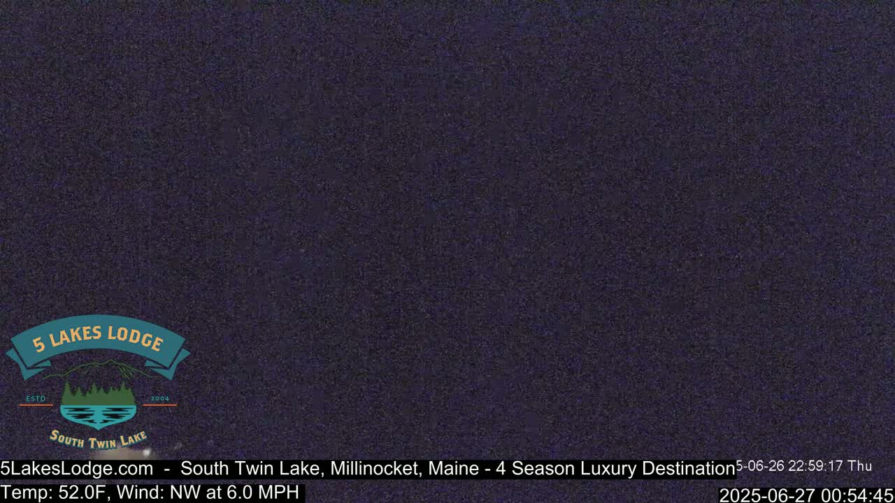 South Twin Lake, Mount  Katahdin, Live Cam - Maine, USA 