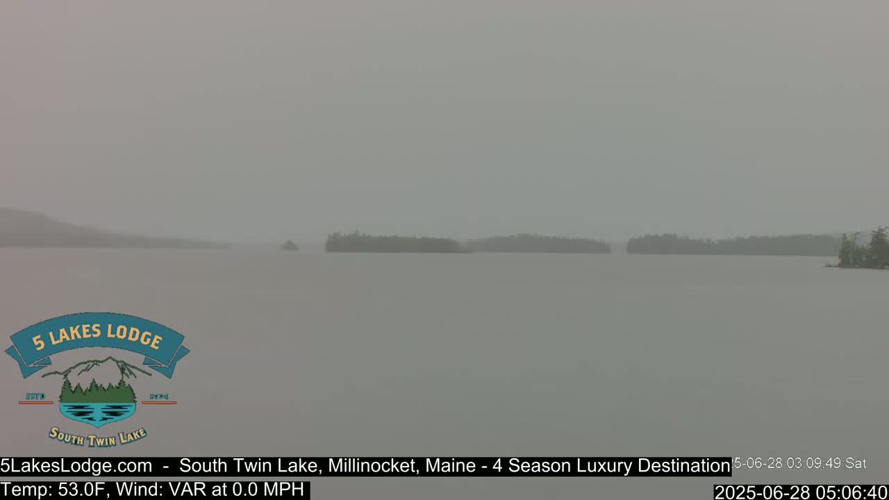 South Twin Lake, Mount  Katahdin, Live Cam - Maine, USA 