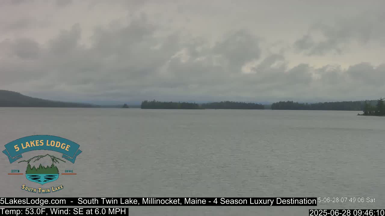 South Twin Lake, Mount  Katahdin, Live Cam - Maine, USA 