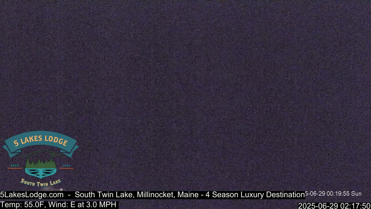 South Twin Lake, Mount  Katahdin, Live Cam - Maine, USA 