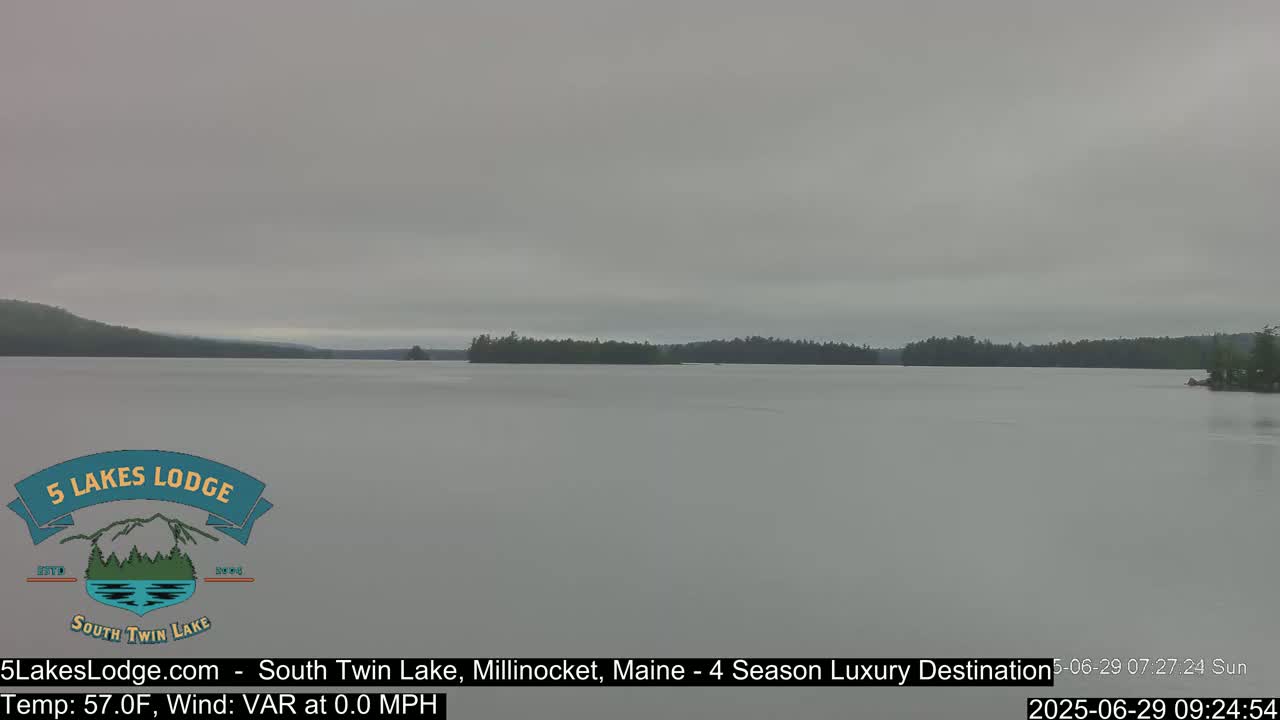 South Twin Lake, Mount  Katahdin, Live Cam - Maine, USA 