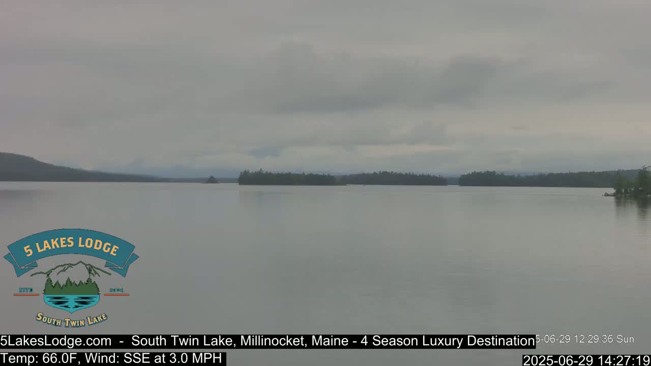 South Twin Lake, Mount  Katahdin, Live Cam - Maine, USA 