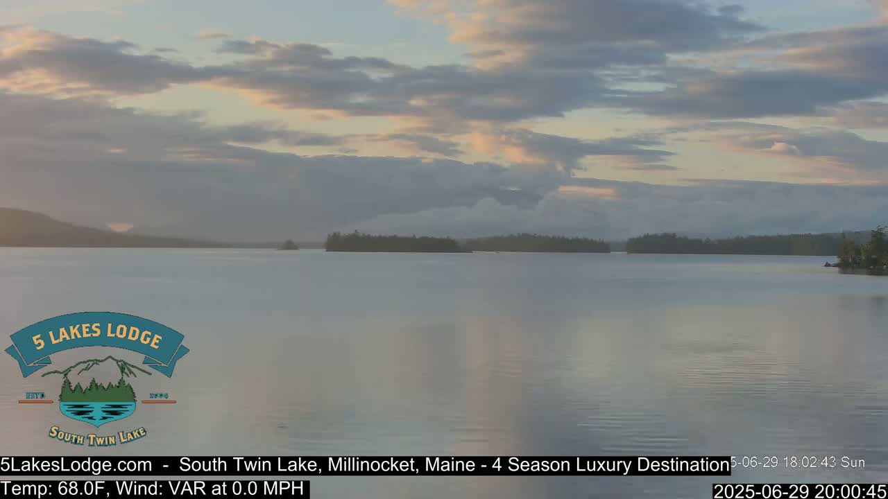 South Twin Lake, Mount  Katahdin, Live Cam - Maine, USA 