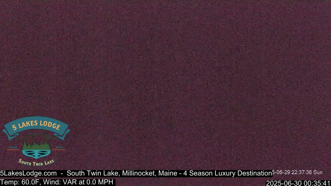 South Twin Lake, Mount  Katahdin, Live Cam - Maine, USA 
