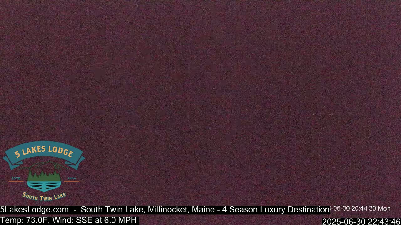 South Twin Lake, Mount  Katahdin, Live Cam - Maine, USA 