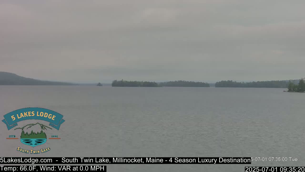 South Twin Lake, Mount  Katahdin, Live Cam - Maine, USA 