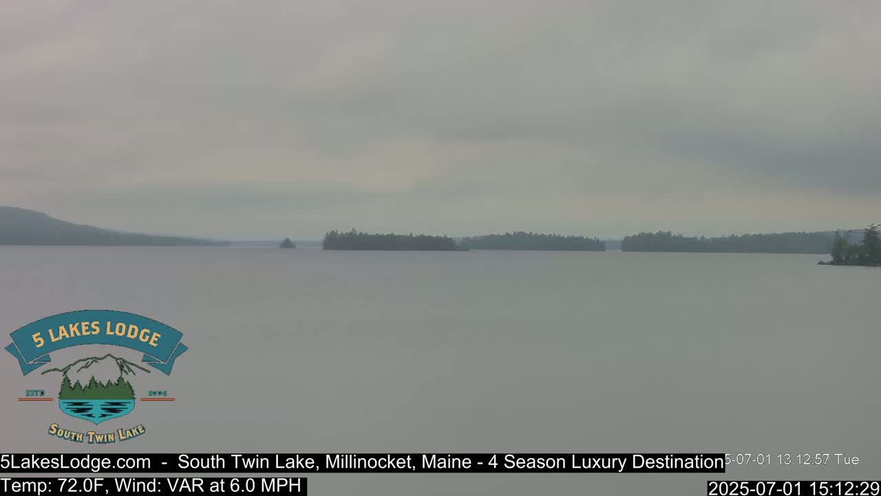 South Twin Lake, Mount  Katahdin, Live Cam - Maine, USA 
