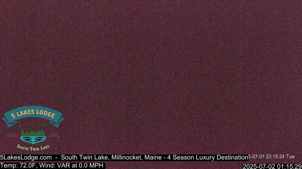 South Twin Lake, Mount  Katahdin, Live Cam - Maine, USA 