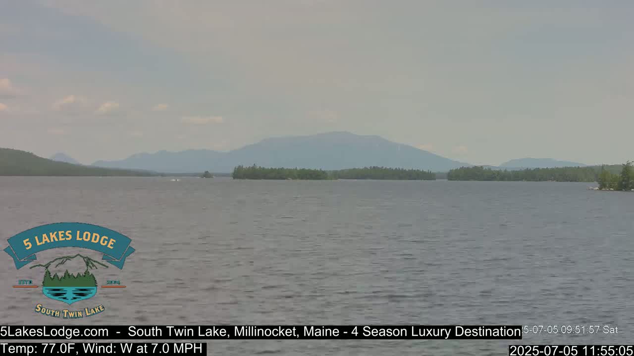 South Twin Lake, Mount  Katahdin, Live Cam - Maine, USA 