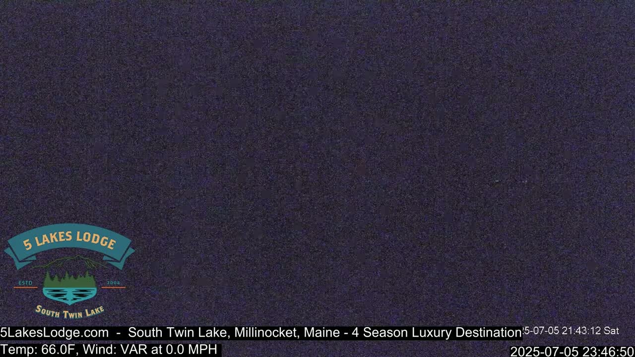 South Twin Lake, Mount  Katahdin, Live Cam - Maine, USA 