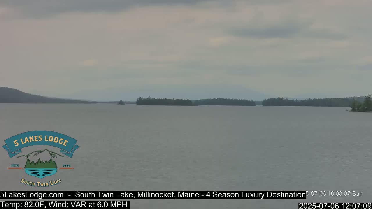 South Twin Lake, Mount  Katahdin, Live Cam - Maine, USA 