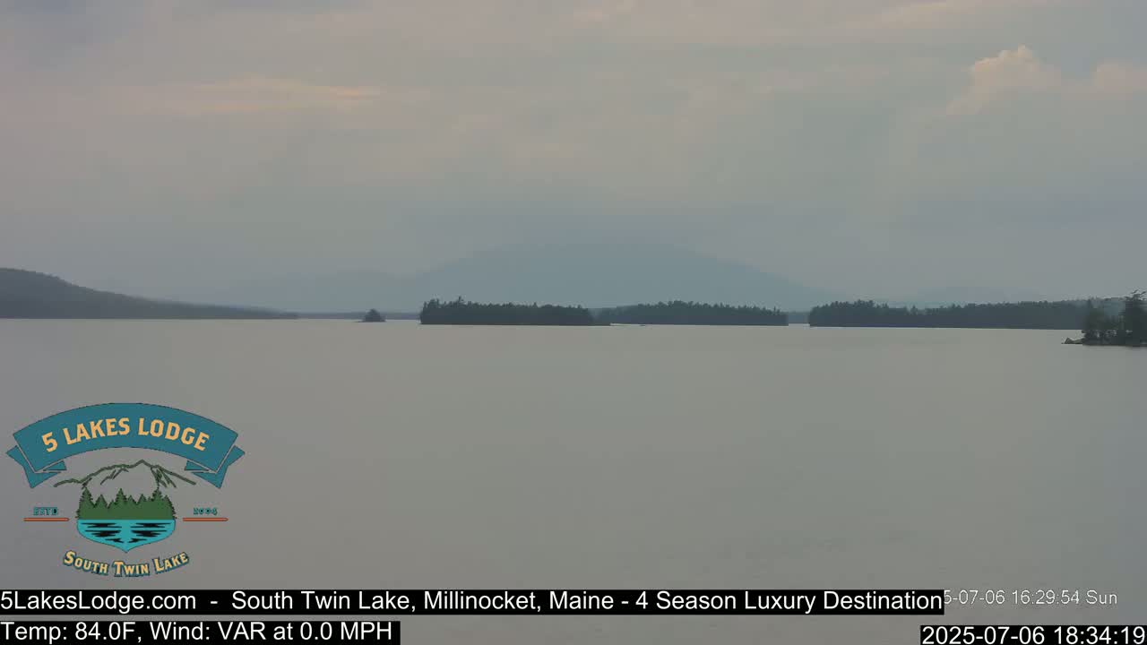 South Twin Lake, Mount  Katahdin, Live Cam - Maine, USA 