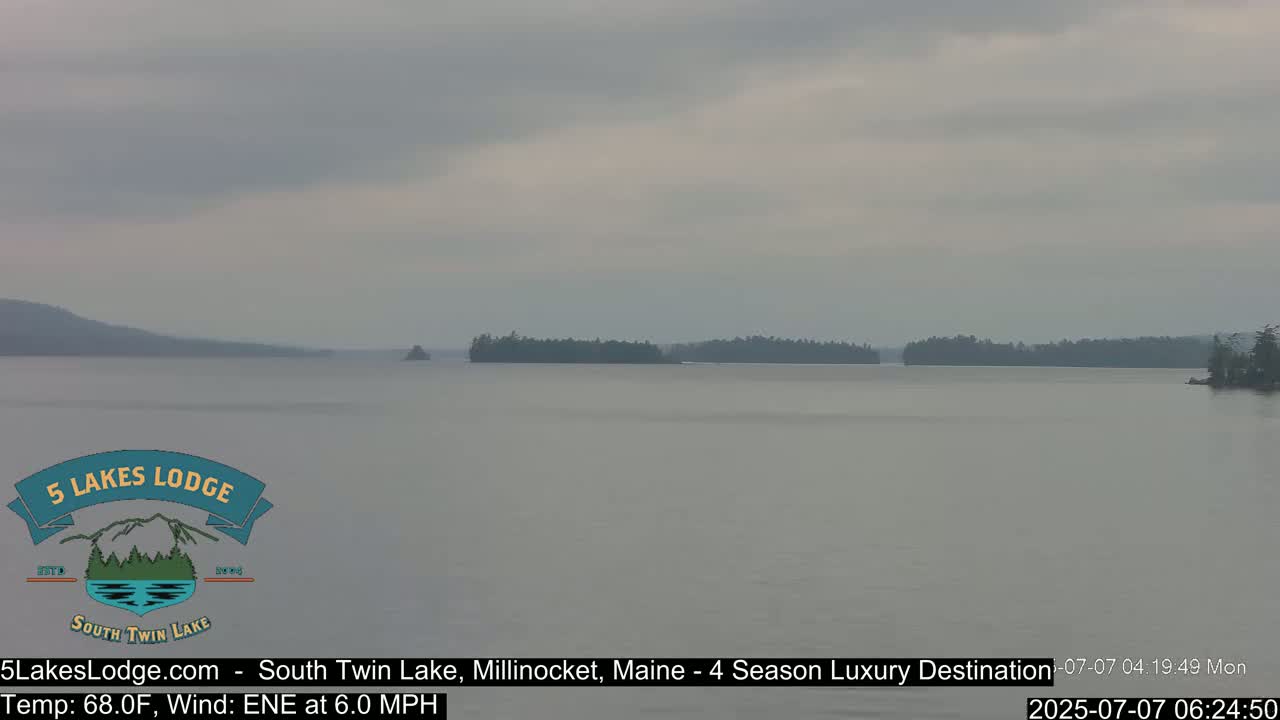 South Twin Lake, Mount  Katahdin, Live Cam - Maine, USA 