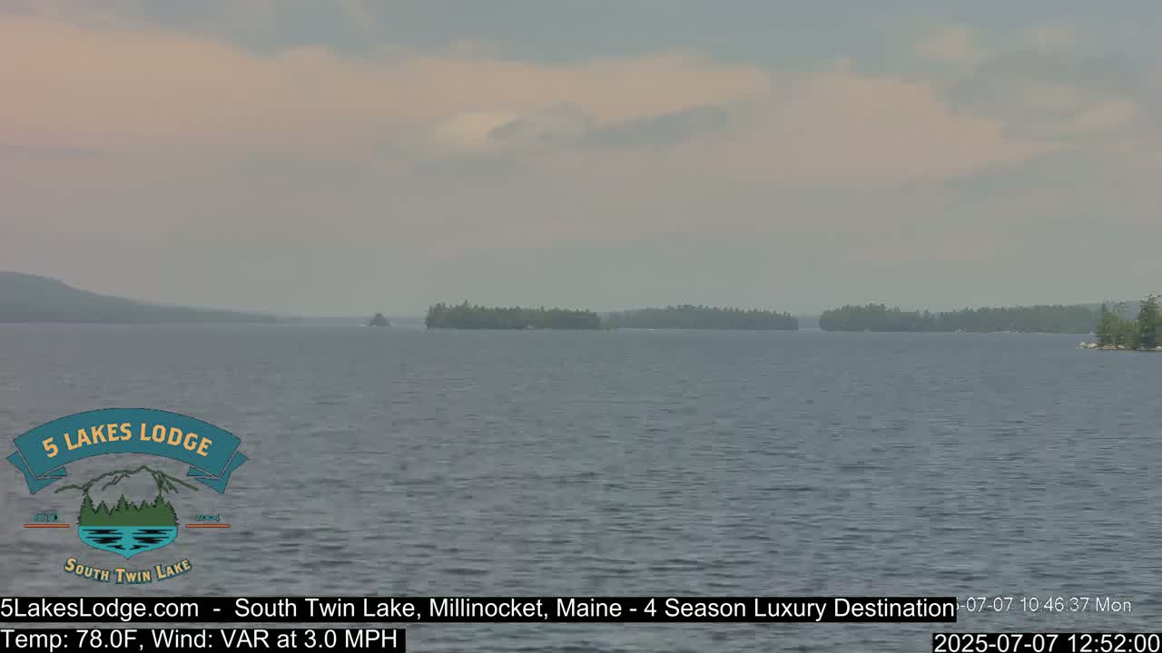 South Twin Lake, Mount  Katahdin, Live Cam - Maine, USA 