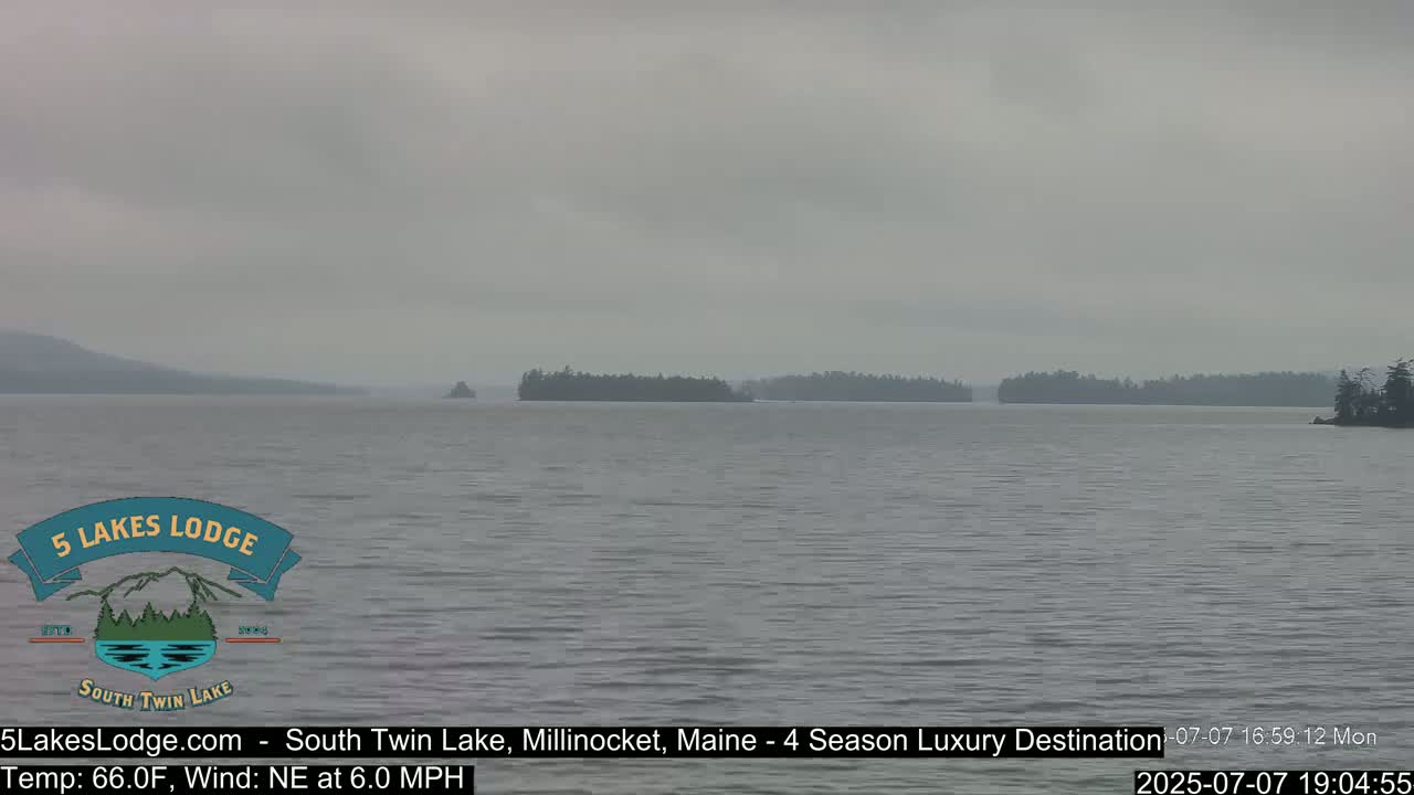 South Twin Lake, Mount  Katahdin, Live Cam - Maine, USA 