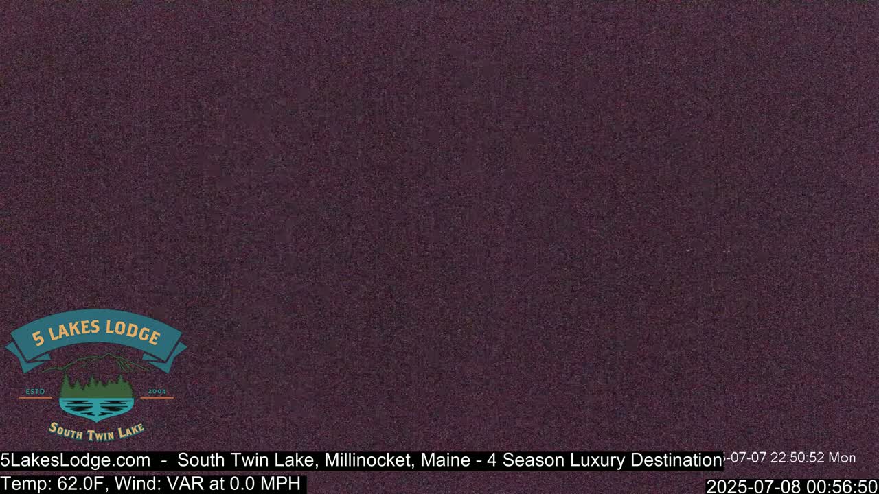 South Twin Lake, Mount  Katahdin, Live Cam - Maine, USA 