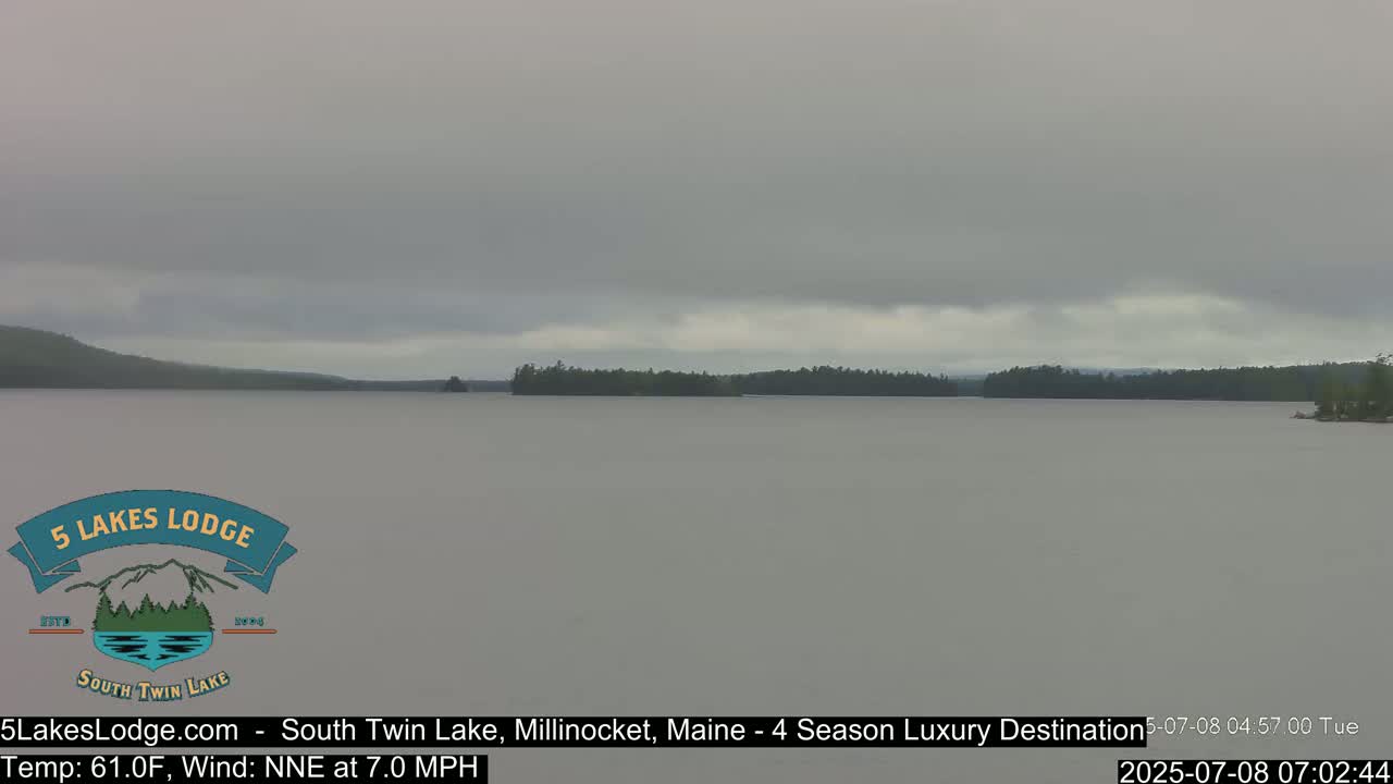 South Twin Lake, Mount  Katahdin, Live Cam - Maine, USA 