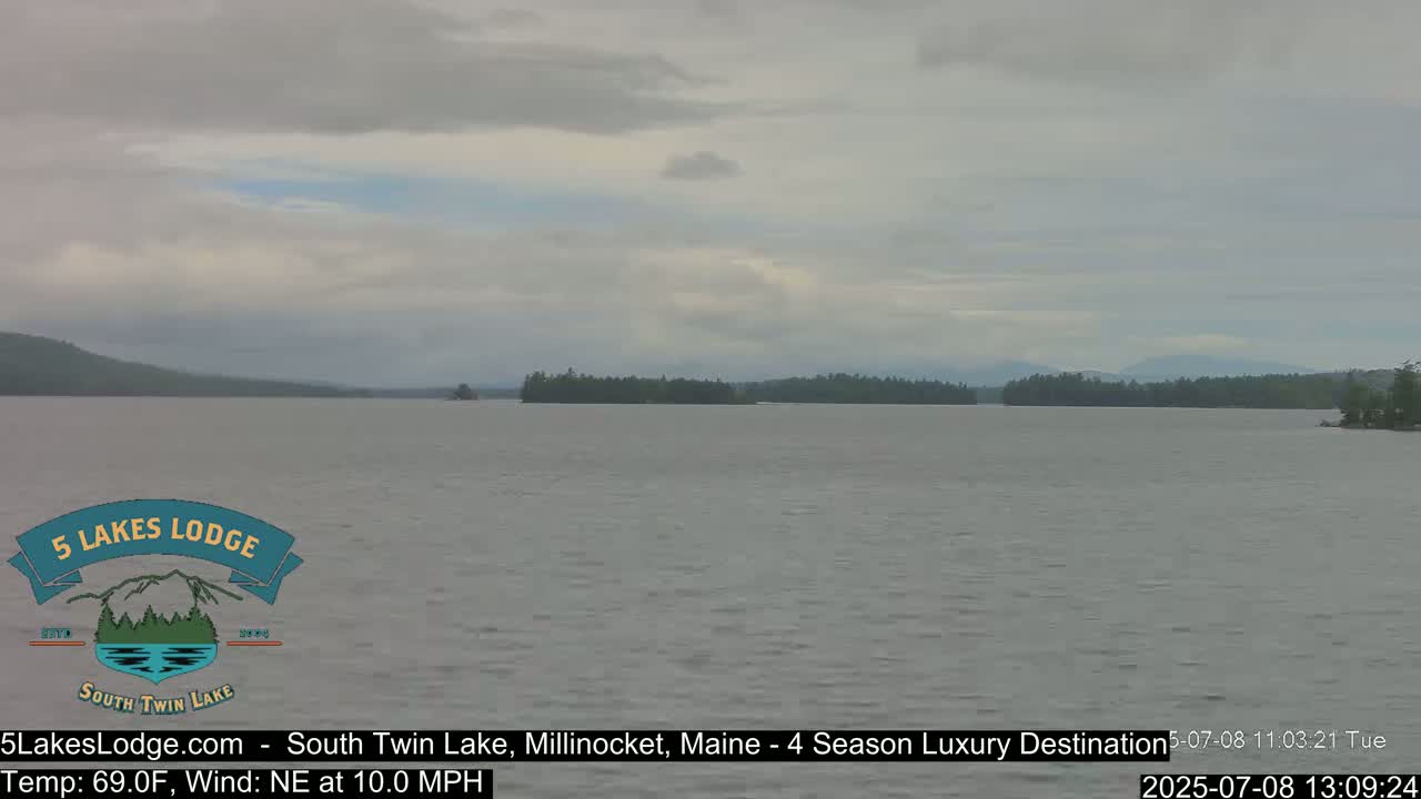 South Twin Lake, Mount  Katahdin, Live Cam - Maine, USA 