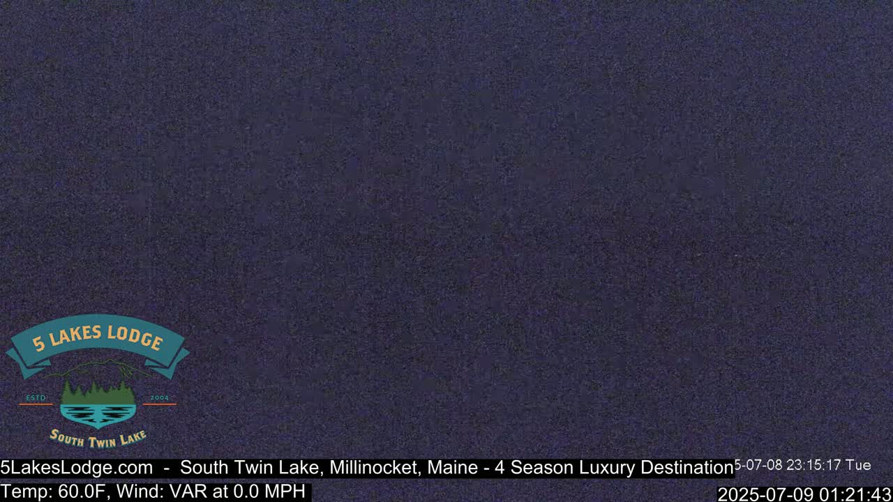 South Twin Lake, Mount  Katahdin, Live Cam - Maine, USA 