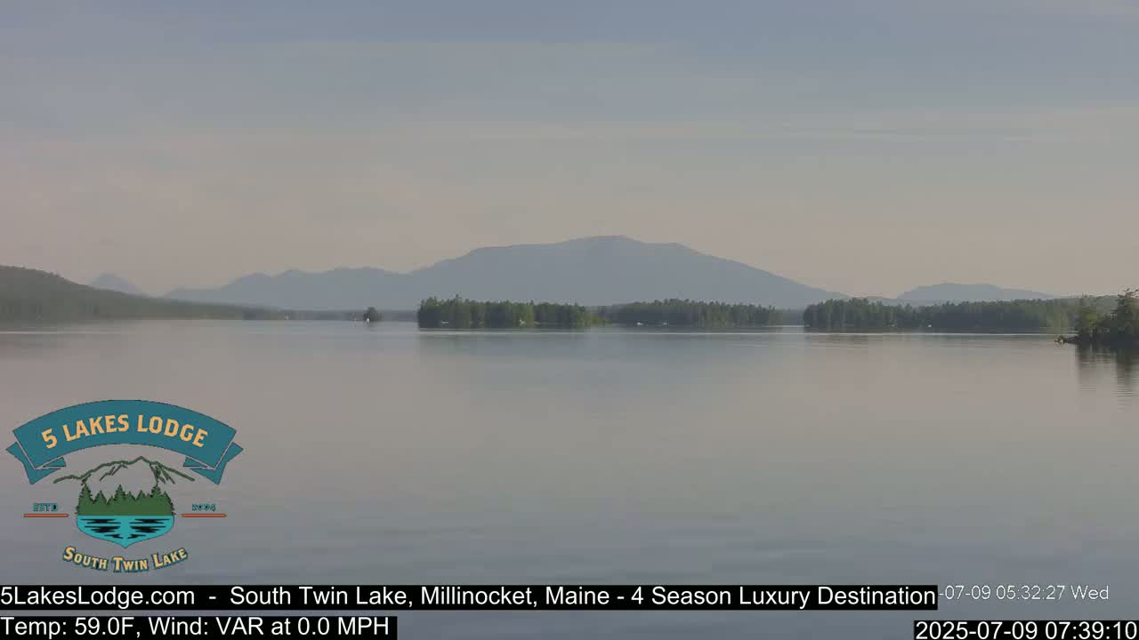 South Twin Lake, Mount  Katahdin, Live Cam - Maine, USA 